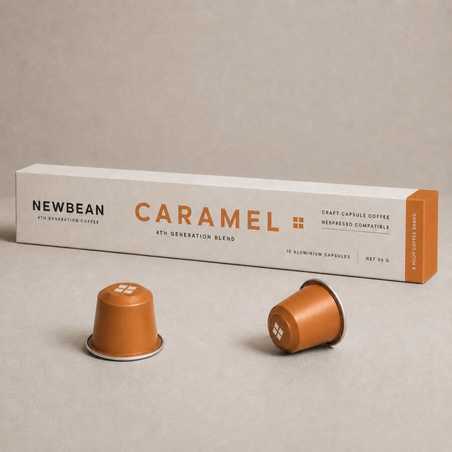 NEWBEAN Karamel Kapsül Kahve paketi