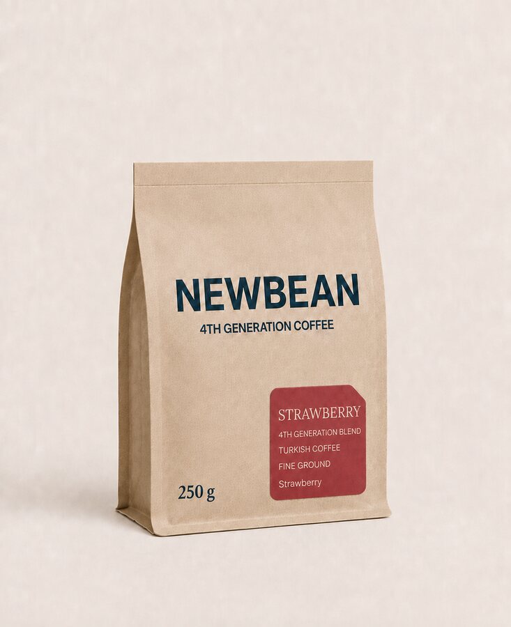 NEWBEAN Çilek Türk Kahvesi paketi
